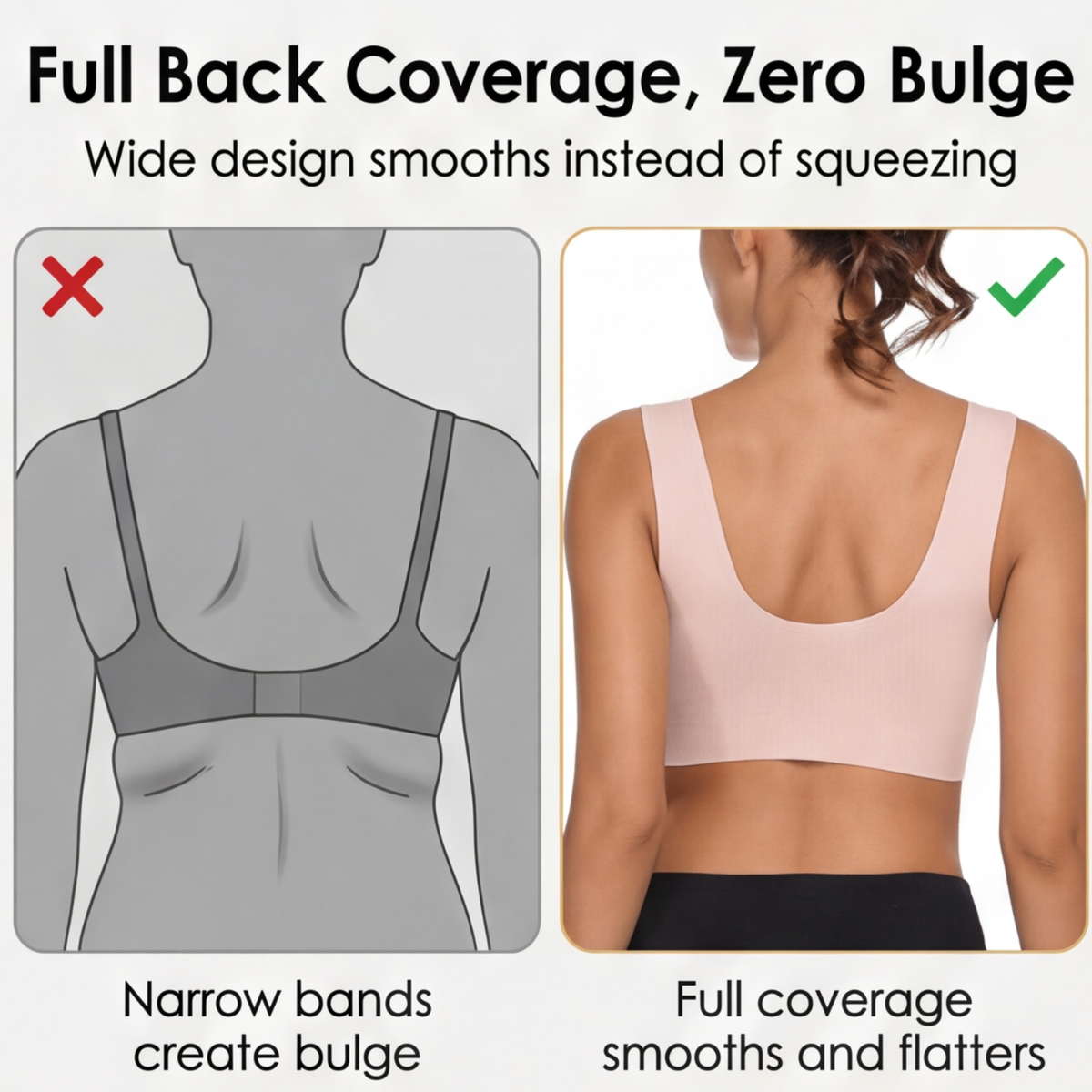 Veluna - Women's full coverage wireless bra