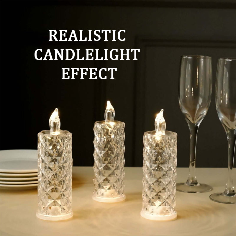 Rosera – Crystal Rose Candlelight Lamp