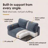 Pawluna – Plush Pet Sofa with Washable Cover