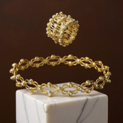 Gold - White