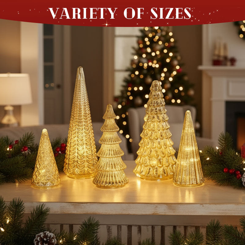 Merrydale - Full Set Glowing Christmas Trees