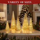 Merrydale - Full Set Glowing Christmas Trees