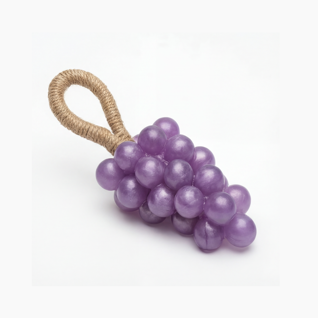 Vinara - Pearlescent Grape Cluster Soap on a Rope