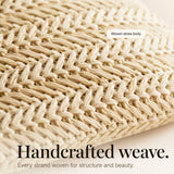 Solène – Woven Straw Crossbody Clutch Bag for Women