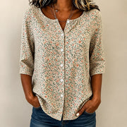Cream Ditsy Floral