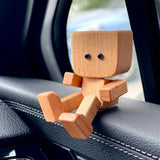HappyTimber - Wooden Sway Figure with 12 Magnetic Emotions