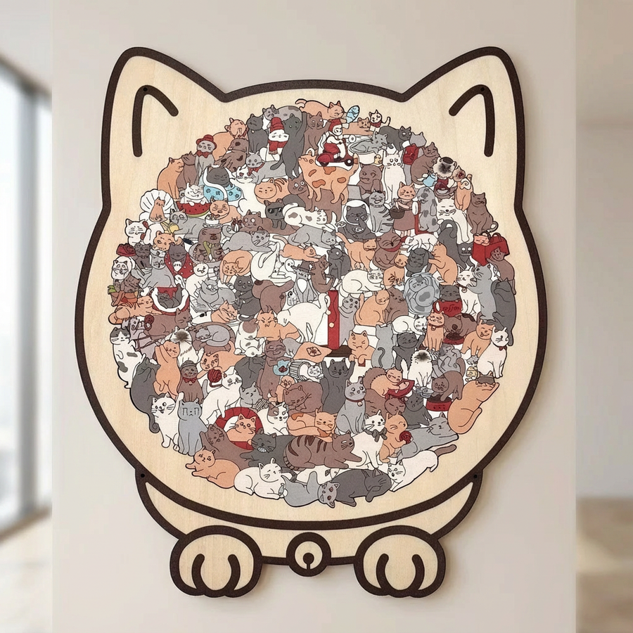 Felina - Decorative Wooden Cat Puzzle