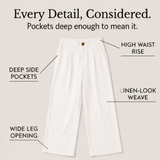 Lunavia – Women's High-Waist Wide-Leg Drape Trousers