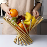 Nestelle – Elegant Stainless Steel Fruit Display Bowl
