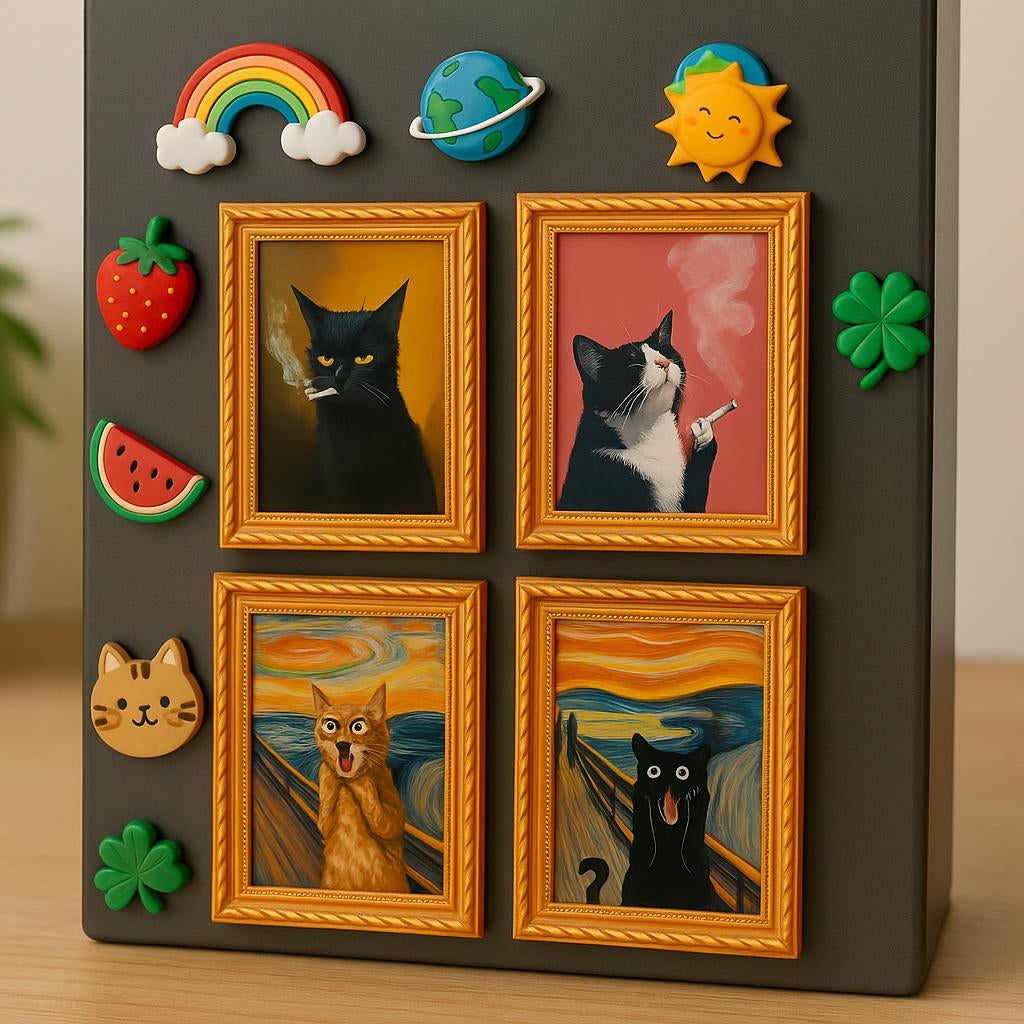 Meowments - Decorative Cat Frame Magnets