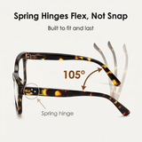 Clarelle – Oversized Tortoiseshell Reading Glasses for Women