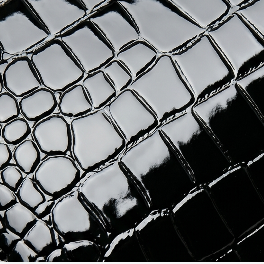 Velora – Glossy Croc Crossbody Handbag