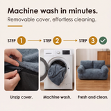Pawluna – Plush Pet Sofa with Washable Cover