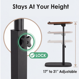 Sofadesk - C-shaped adjustable slide under sofa table