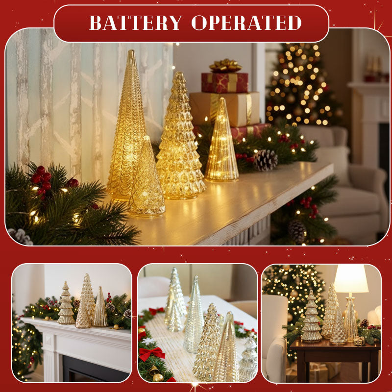 Merrydale - Full Set Glowing Christmas Trees