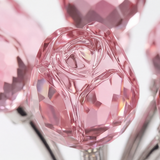Lumirose – Crystal Rose Bouquet with Vase