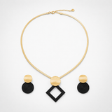 Aurelia – Textured Necklace and Earring Set