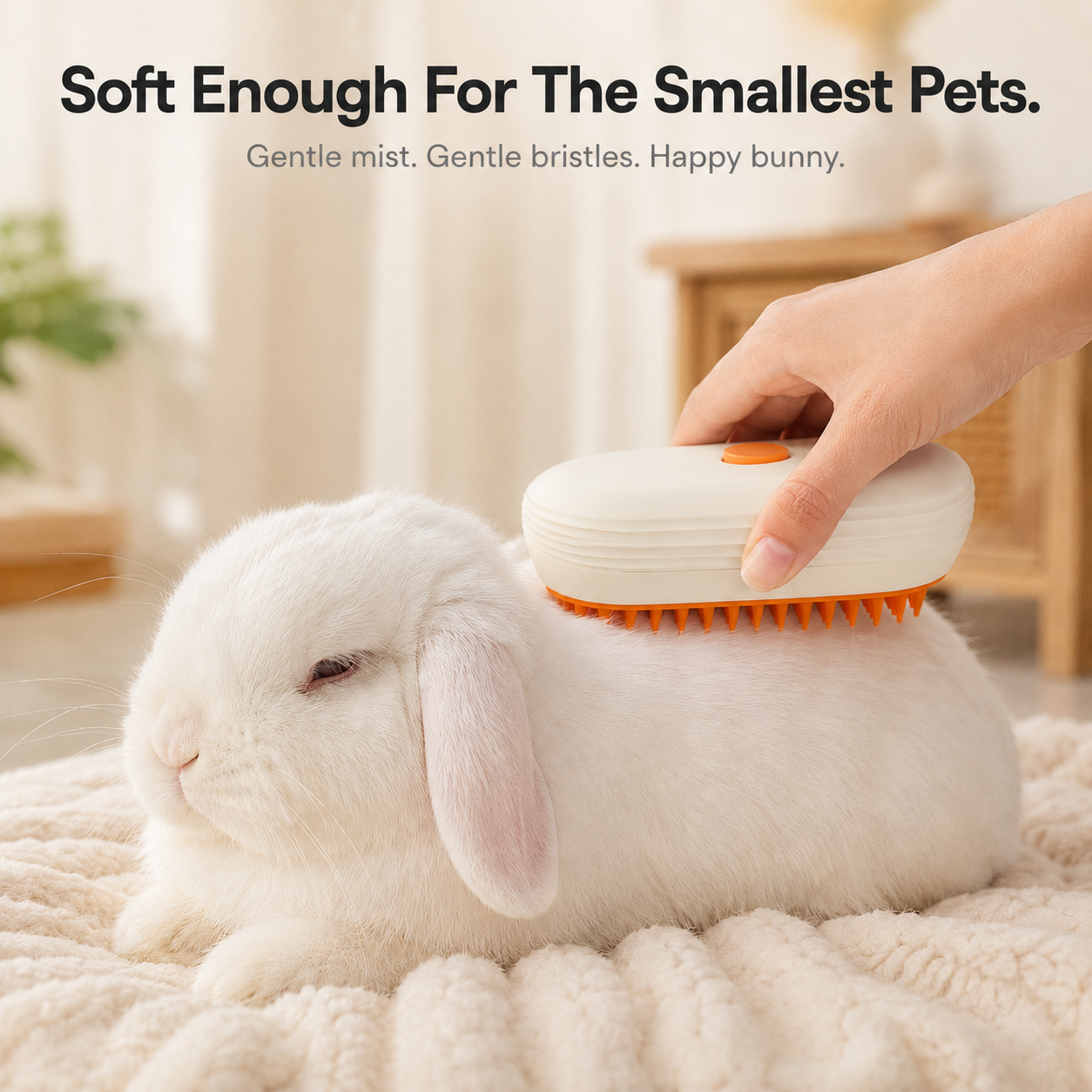 Purrly – Misting Grooming Brush for Cats, Dogs and Small Pets