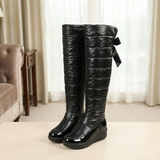 Velura - Women's fleece-lined over-the-knee boots