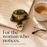 Ribbita – Beaded Frog Coin Purse