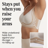 Veluna - Women's Wireless Lift Bra with Wide Side Wings