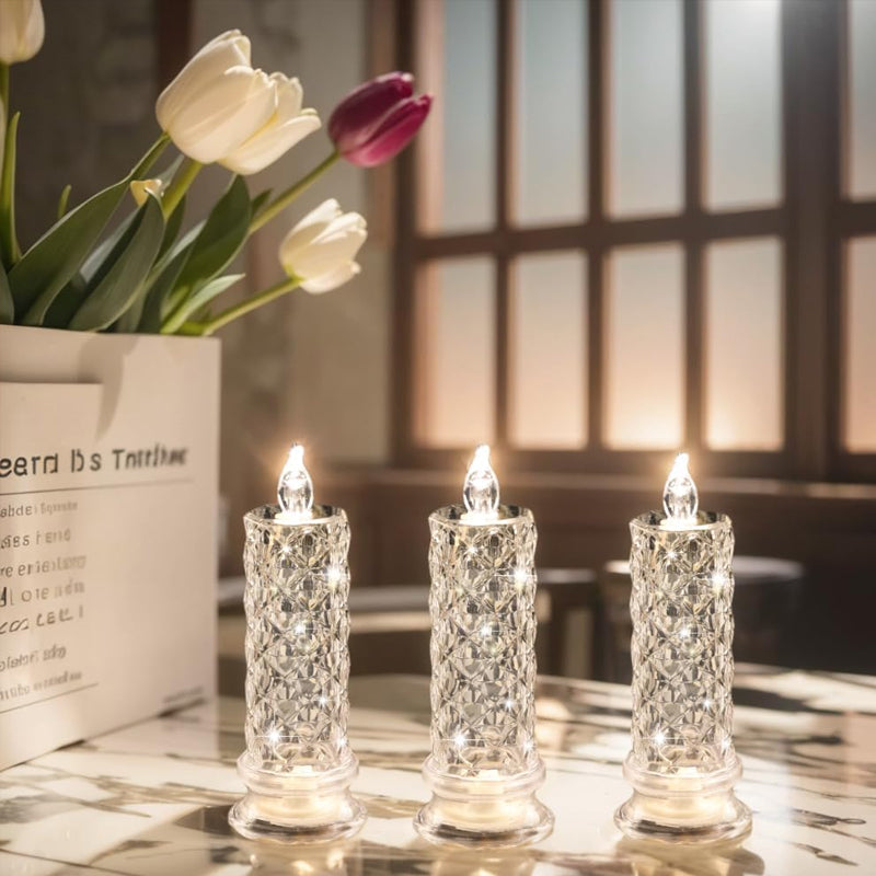 Rosera – Crystal Rose Candlelight Lamp
