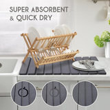 Overa - Quick-Dry Diatomite Counter Mat for Kitchens
