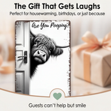 Peekaboo - Funny bathroom metal sign