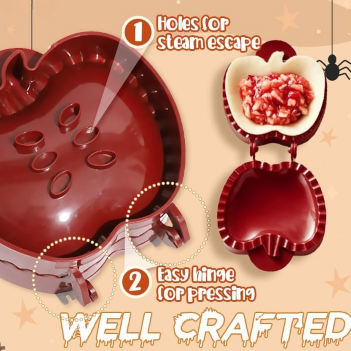 PieWhimsy – Spooky-Shaped Pie Maker for Festive Baking