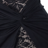 Noirelle – Lace Bodycon Mini Dress with Wrap Skirt Detail