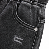 Vellora – High Waist Drawstring Denim Capris