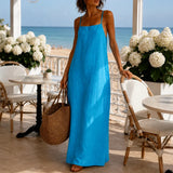 Marelle – Linen-Look Maxi Slip Dress