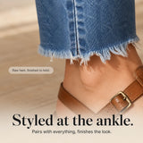 Denara – Soft Stretch Distressed Cropped Jeans for Women