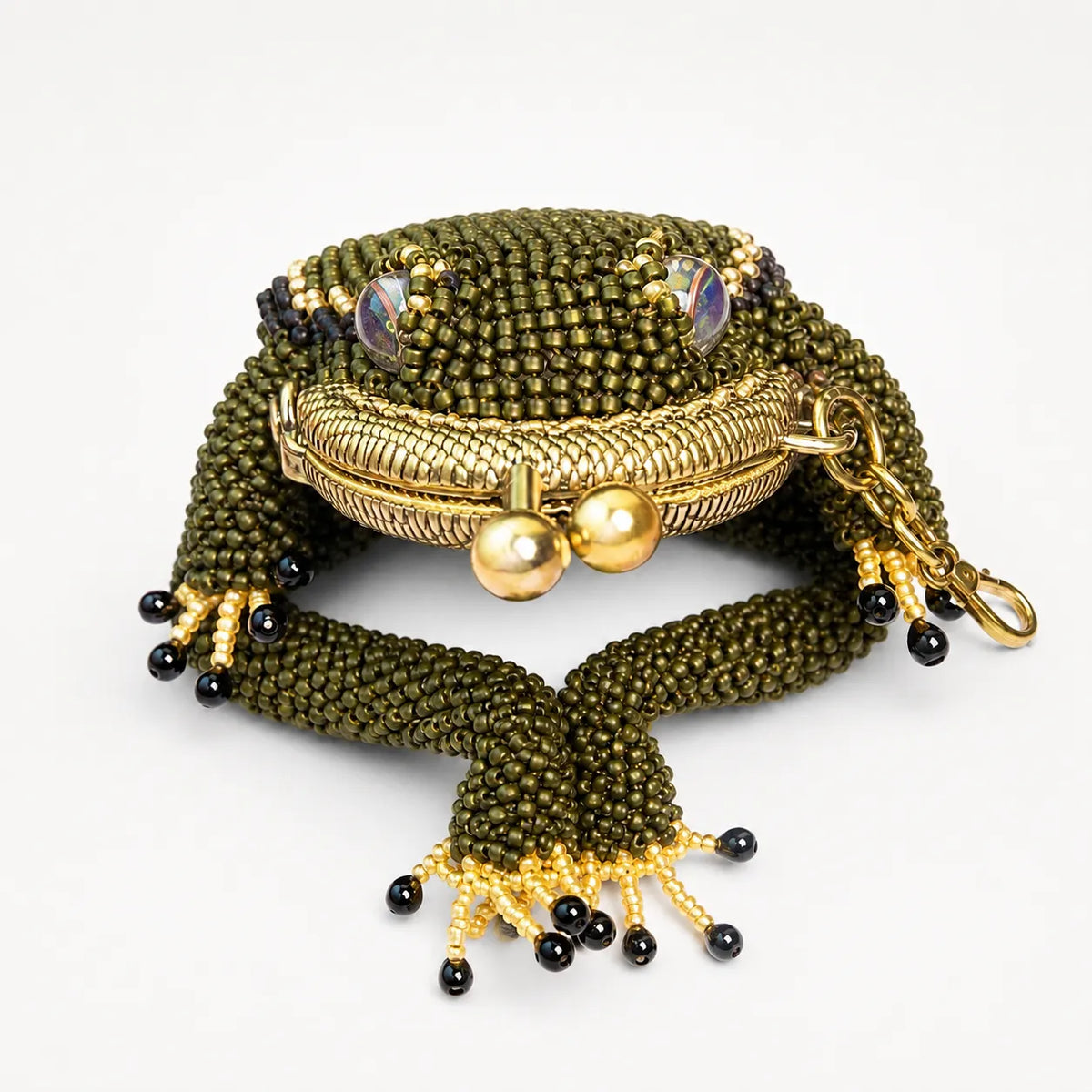Ribbita – Beaded Frog Coin Purse