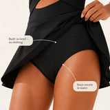 Wearbella – Ruffle Wrap Swimdress with Tummy Control Skirt