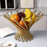 Nestelle – Elegant Stainless Steel Fruit Display Bowl