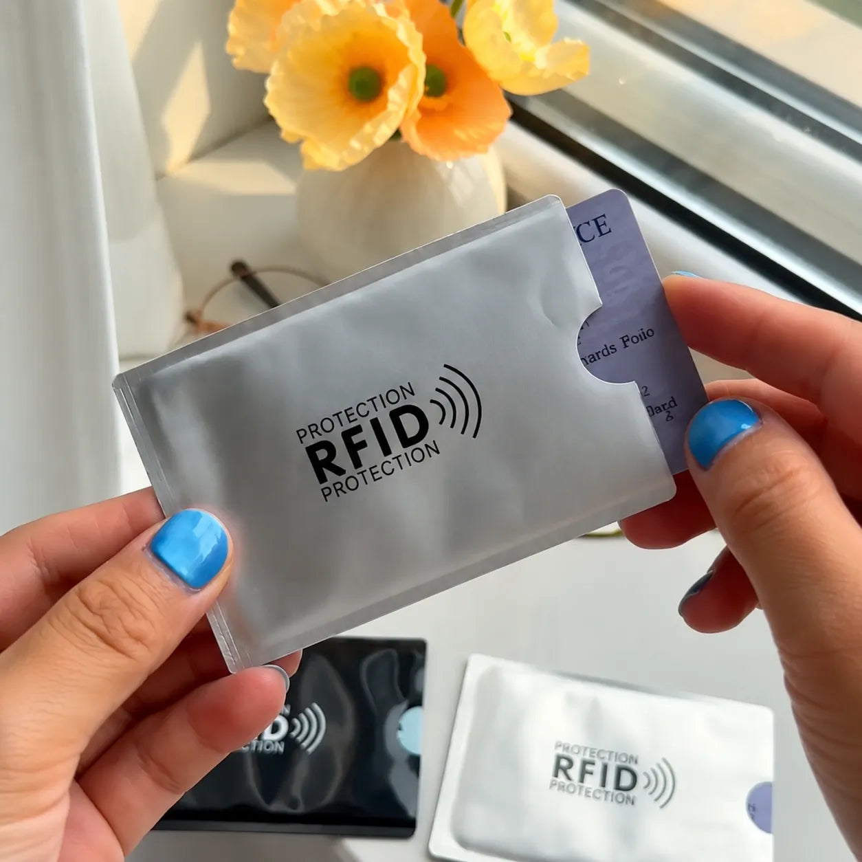 TYIIIPLUS – RFID Blocking Card Sleeves for Wallets, Set of 5 or 10
