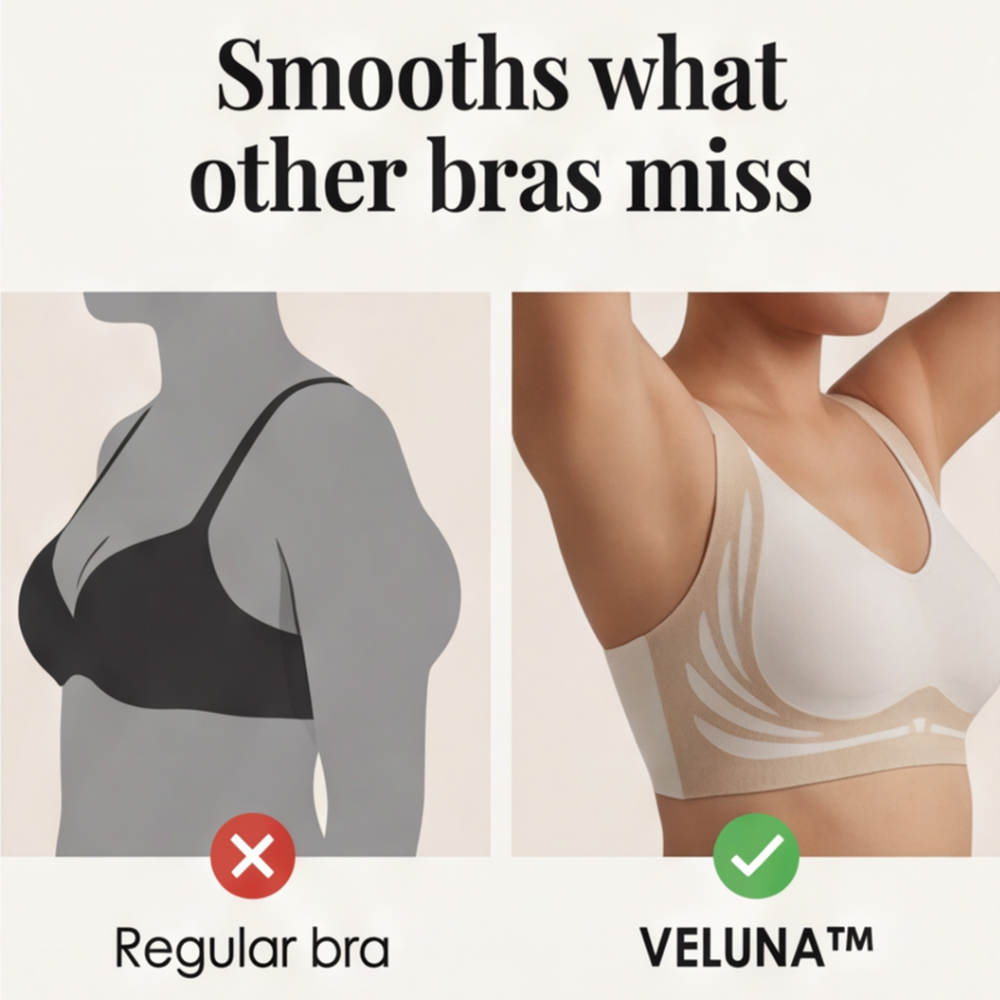 Veluna - Women's Wireless Lift Bra with Wide Side Wings