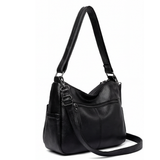 Carria - Soft Leather Multi Pocket Shoulder Bag