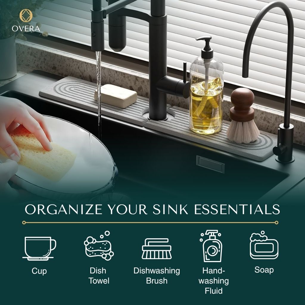 Overa - Super-Absorbent Diatomite Sink Mat