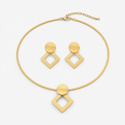 Gold Geometric Square