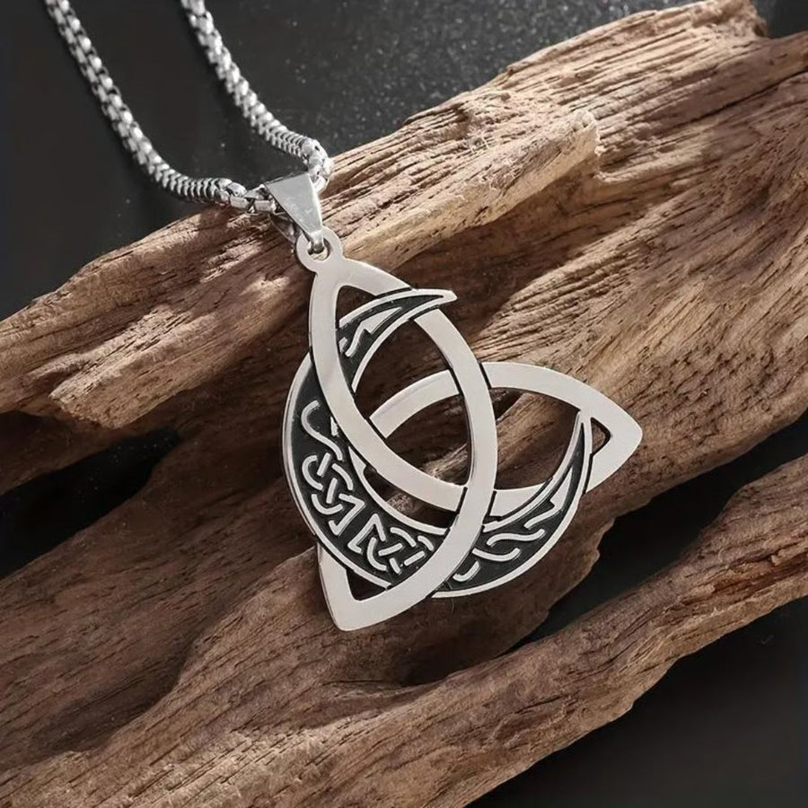Mythara – Viking Trinity Knot Moon Necklace (1+1 Free)