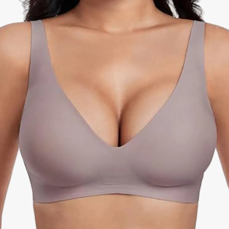 Veluna - Women's Wireless Deep V Lift Bra