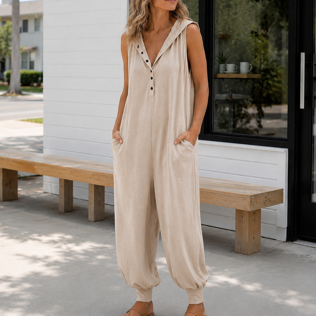 Wearbella – Sleeveless Hooded Jumpsuit That Skips The Guesswork