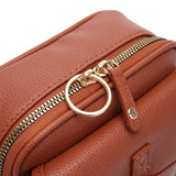 Veletto – Double Pocket PU Leather Crossbody Bag