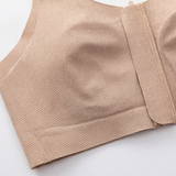 Veluna - Women's Front Zip Bra with FlexGel Support