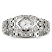 Silver with white dial