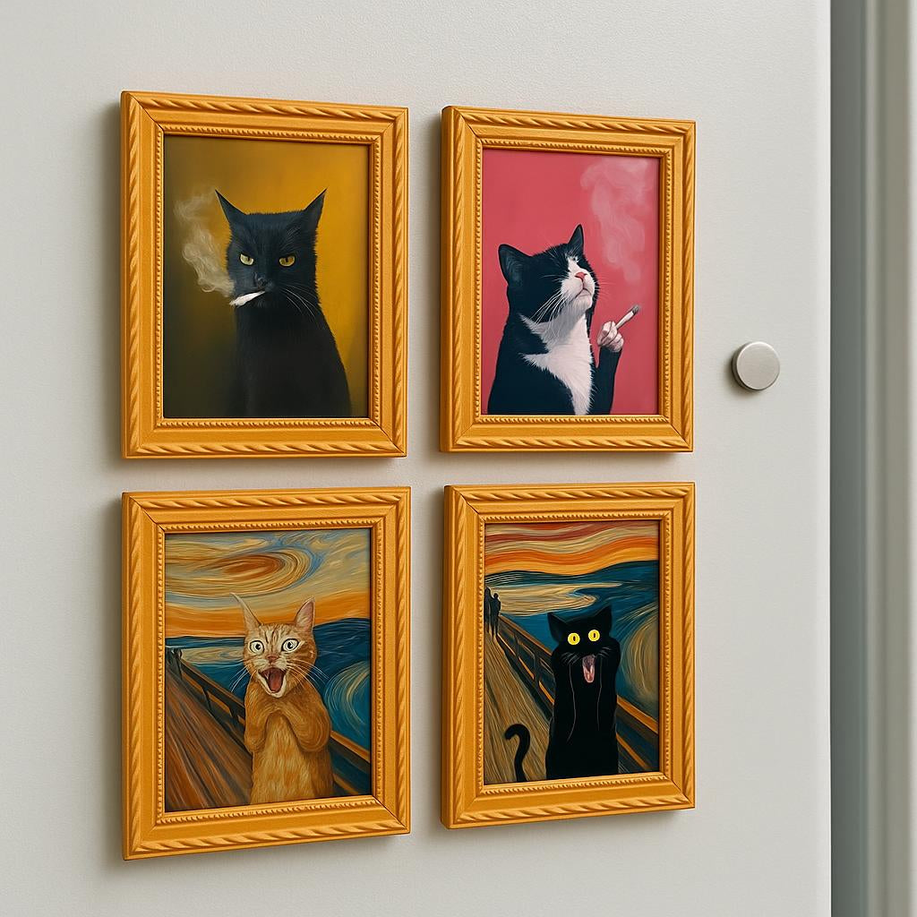 Meowments - Decorative Cat Frame Magnets