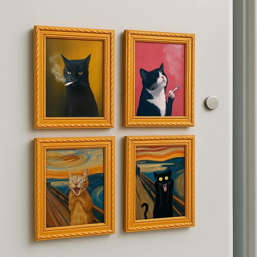 Meowments - Decorative Cat Frame Magnets