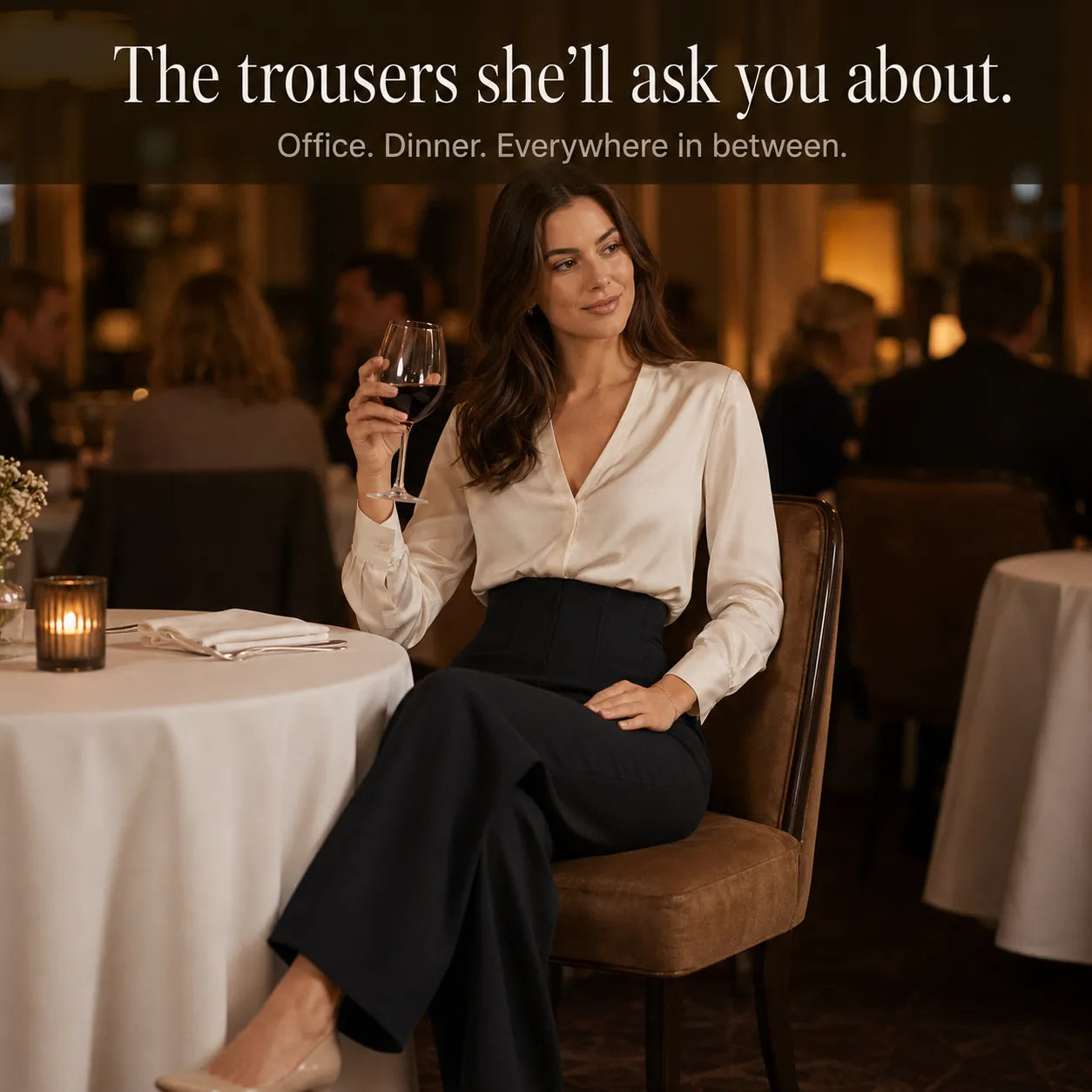 Velora – High-Waist Wide-Leg Pants for Women